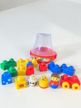 LEGO Duplo Baby Toy Shape Sorter Pieces Lot Figures No Lid
